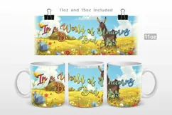 In a World of Unicorns, Be A Bad Ass Mug Wrap Sublimation