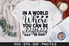 in a world where you can be SVG - Autism Awareness Design Product Image 1