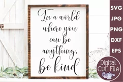 Be Kind Farmhouse Home Sign Svg Product Image 1