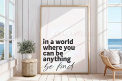 In a World Where You Can Be Everything Be Kind SVG Product Image 1
