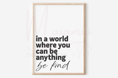 In a World Where You Can Be Everything Be Kind SVG Product Image 3