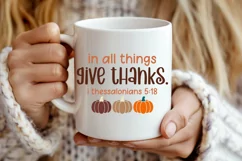 In All Things Give Thanks. I Thessalonians 518 SVG Product Image 2