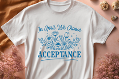 In April We Choose Acceptance SVG - Autism Acceptance Month Product Image 2