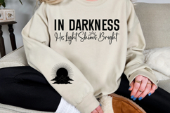 In Darkness His Light Shines Bright Sleeve SVG Product Image 3