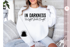 In Darkness His Light Shines Bright Sleeve SVG Product Image 1