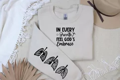 In Every Breath Feel Sleeve SVG, God SVG Design, Faith SVG Product Image 2