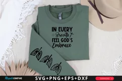 In Every Breath Feel Sleeve SVG, God SVG Design, Faith SVG Product Image 1