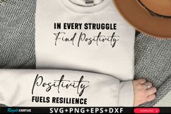 In Every Struggle Find Sleeve SVG, Positivity SVG Design Product Image 1