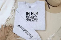 In Her Arms We Sleeve SVG, Mother's Day SVG Design Product Image 3