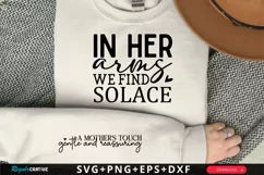 In Her Arms We Sleeve SVG, Mother's Day SVG Design Product Image 1