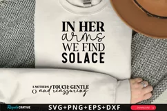 In Her Arms We Find Sleeve SVG, Mother's Day SVG Design Product Image 1