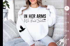 In her arms we find solace Sleeve SVG Design Product Image 1