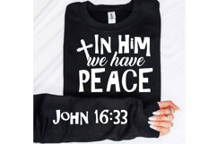 In Him We Have Peace Sleeve SVG Design Product Image 2
