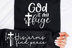 God Is My Refuge SVG Design Product Image 3