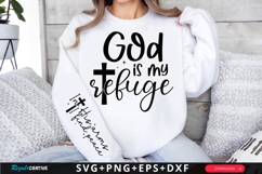 God Is My Refuge SVG Design Product Image 1