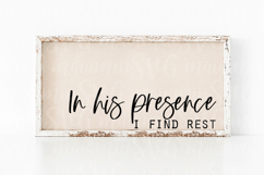 In His Presence I Find Rest, Christian Svg Product Image 1