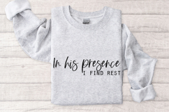 In His Presence I Find Rest, Christian Svg Product Image 2