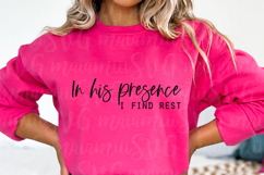 In His Presence I Find Rest, Christian Svg Product Image 3