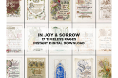 In Joy and Sorrow 17 Pages of Poems Blessings Morals Bundle Product Image 1