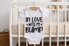 In Love With My Bump SVG | Baby SVG | Newborn SVG Product Image 2