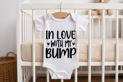 In Love With My Bump SVG | Baby SVG | Newborn SVG Product Image 2