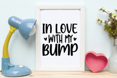 In Love With My Bump SVG | Baby SVG | Newborn SVG Product Image 4