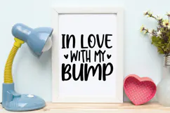 In Love With My Bump SVG | Baby SVG | Newborn SVG Product Image 4