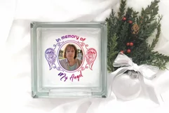 In Memory Of My Angel Wings Cut File SVG Christmas Ornament