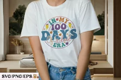 In My 100 Days of School Era SVG T-shirt Design Product Image 3