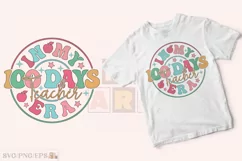 In My 100 Days Teacher Era SVG T-shirt Design Product Image 2