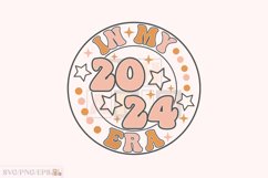 In My 2024 Era Retro Groovy SVG T-shirt Design Product Image 1