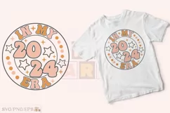 In My 2024 Era Retro Groovy SVG T-shirt Design Product Image 2