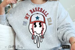 In My Baseball Era Retro Smiley PNG | Baseball PNG Product Image 2
