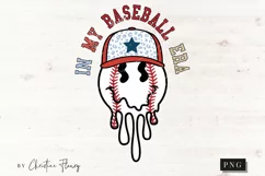 In My Baseball Era Retro Smiley PNG | Baseball PNG Product Image 4