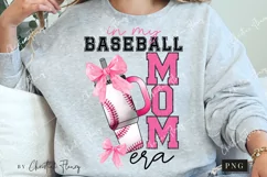 In My Baseball Mom Era Coquette PNG | Baseball PNG Product Image 2