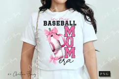 In My Baseball Mom Era Coquette PNG | Baseball PNG Product Image 3