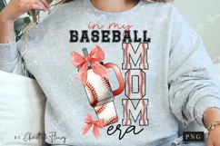Red In My Baseball Mom Era Coquette PNG | Baseball PNG Product Image 2