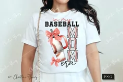 Red In My Baseball Mom Era Coquette PNG | Baseball PNG Product Image 3