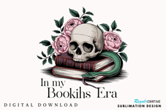 In My Bookish Era PNG, Funny Book Lover PNG, Book PNG Design Product Image 1