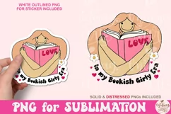 In My Bookish Girly Era PNG, Trendy Bookworm Sublimation Product Image 2
