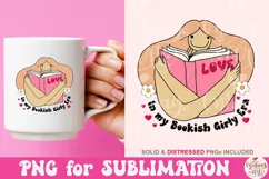In My Bookish Girly Era PNG, Trendy Bookworm Sublimation Product Image 3