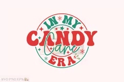 In My Candy Cane Era Christmas SVG T-shirt Design Product Image 1