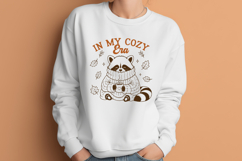 In My Cozy Era SVG PNG, Funny Fall Raccoon Sweater Design Product Image 2