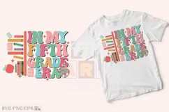 In My Fifth Grade Era School Teacher SVG PNG T-shirt Design Product Image 2