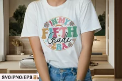 In My Fifth Grade Era School Teacher SVG PNG T-shirt Design Product Image 3