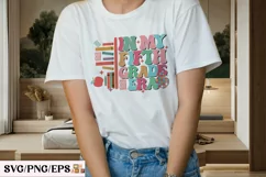 In My Fifth Grade Era School Teacher SVG PNG T-shirt Design Product Image 3