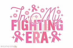 Breast Cancer SVG Retro T-shirt Design, Breast Cancer PNG Product Image 1