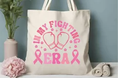 In My Fighting Era SVG, Breast Cancer SVG Design Product Image 3