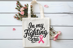 In My Fighting Era SVG | Breast Cancer Awareness SVG Product Image 4