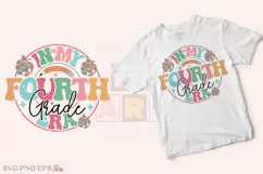 In My Fourth Grade Era School Teacher SVG PNG T-shirt Design Product Image 2